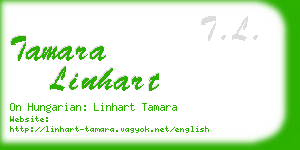tamara linhart business card